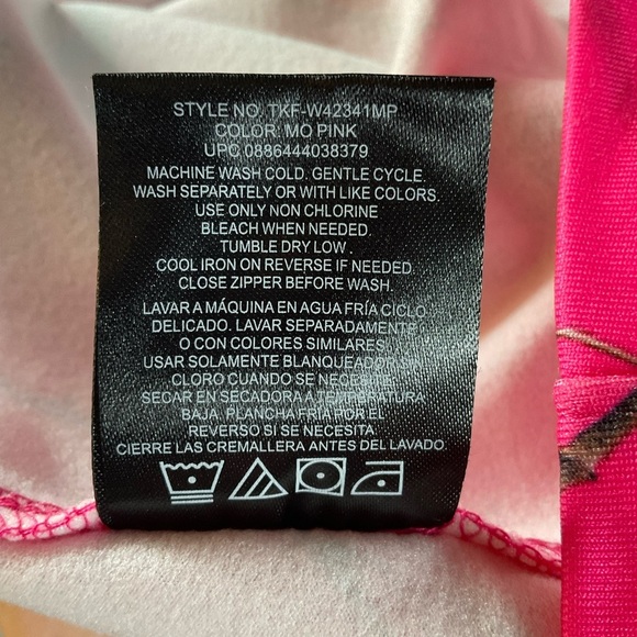 Mossy Oak Realtree Women's 1/4-Zip Performance Long Sleeve Tee Pink Camo Size XL - Picture 9 of 9